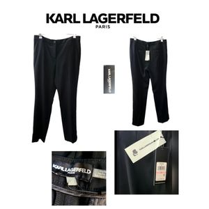 KARL LAGERFELD PARIS BLACK ESSENTIALS SLACKS BRAND NEW